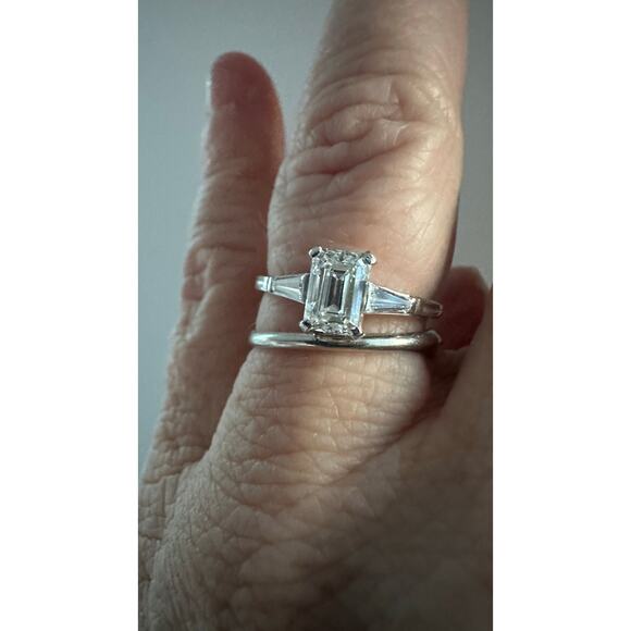 Vintage Tiffany 1ct Diamond VVS1 Faces Up Very White - Picture 3 of 14